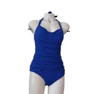 Shoshanna Blue Tankini Swimsuit Size Small